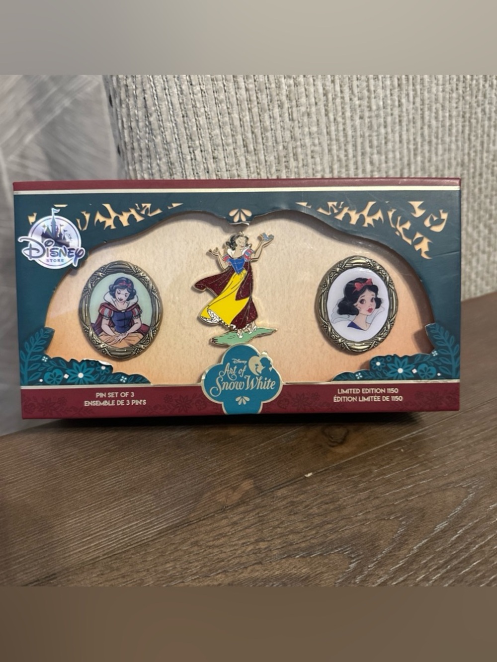 Disney Store Art of Snow White Box Set 3 Pins LE 1150 D23 Expo 2017
